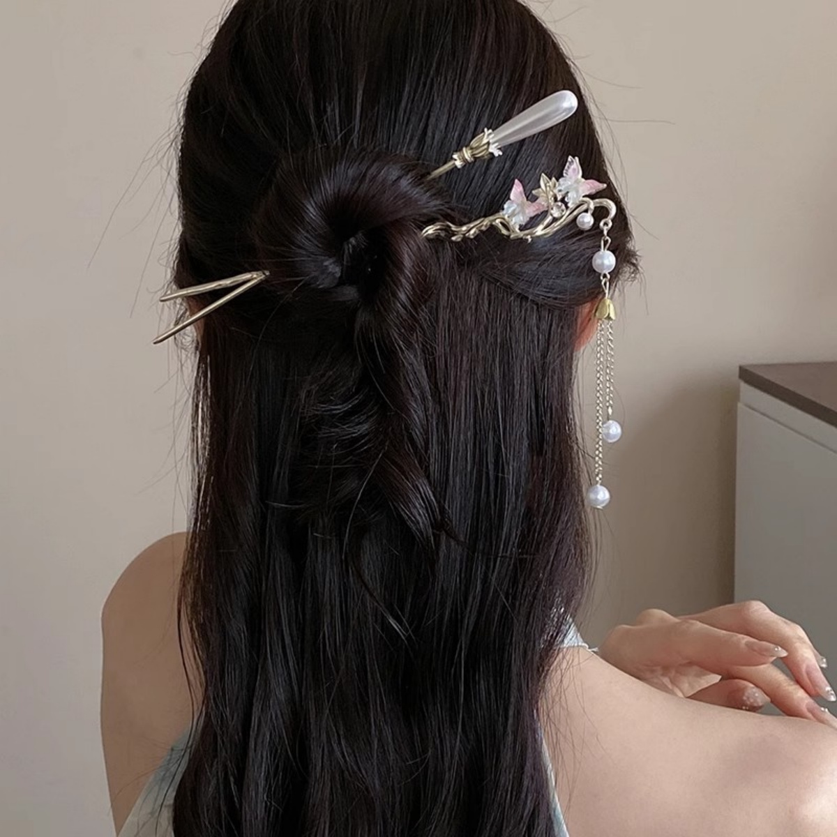 2025 New Flower Hairpin For Wo - Jewelry Making With Beads ulasan dan harga