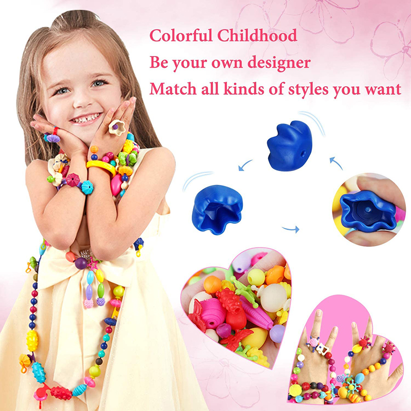 100pcs Pop Beads Children Girl - Jewelry Making For 5 Year Old ulasan dan harga