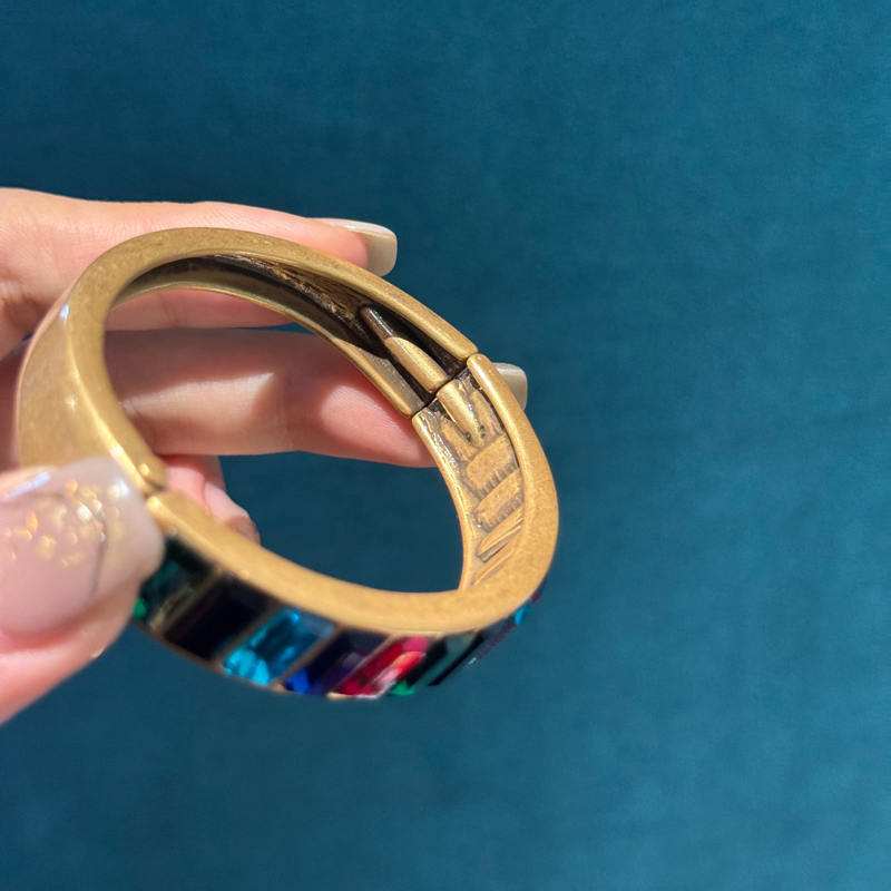Vintage Crystal Bangle Colorfu - Jewelry Making Dubai ulasan dan harga