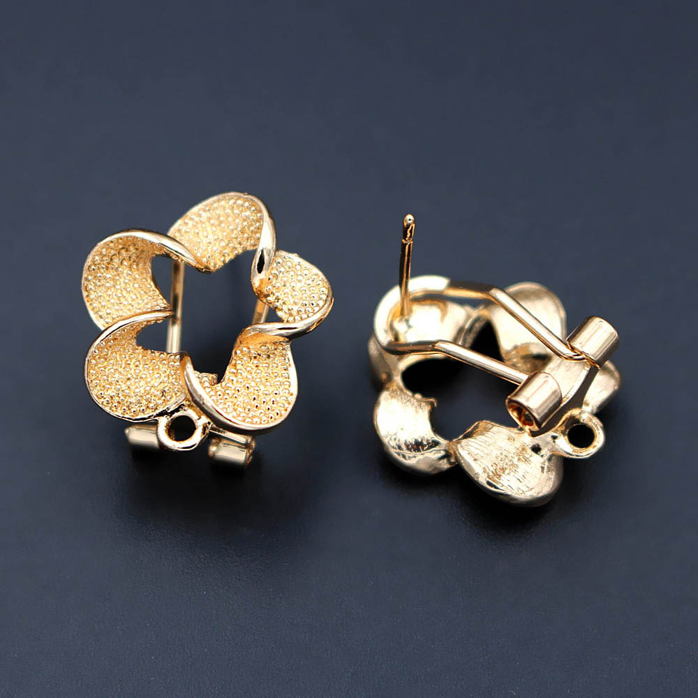 10pair Filigree Flower Earring - Jewelry Making Dubai ulasan dan harga