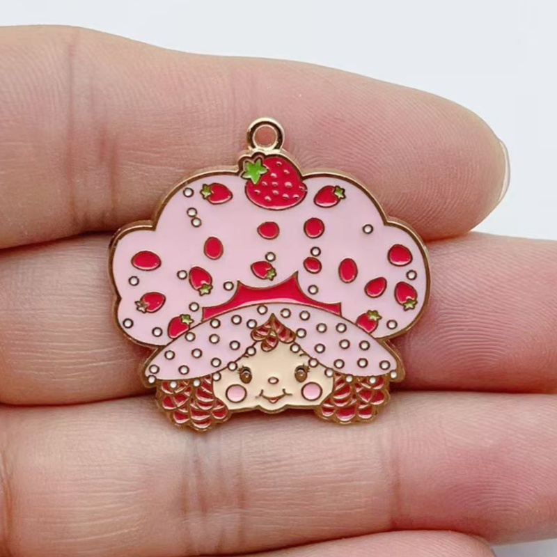 10pcs Cute Little Girl Enamel  - Jewelry Making Brass ulasan dan harga