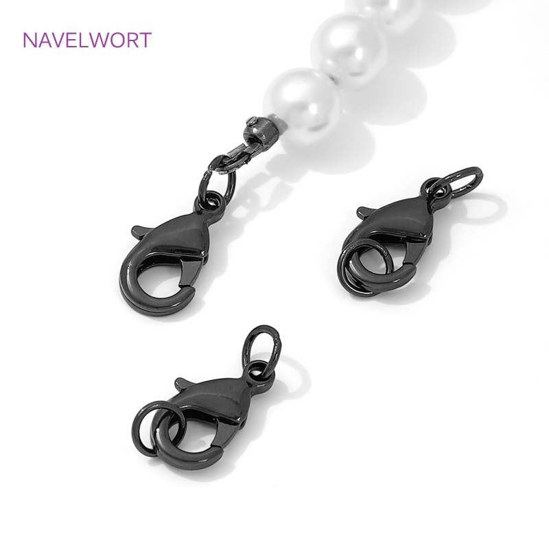 Black Color Brass Lobster Clas - Jewelry Making Designs ulasan dan harga